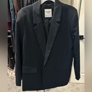 Abercrombie Boyfriend Blazer Jacket Black